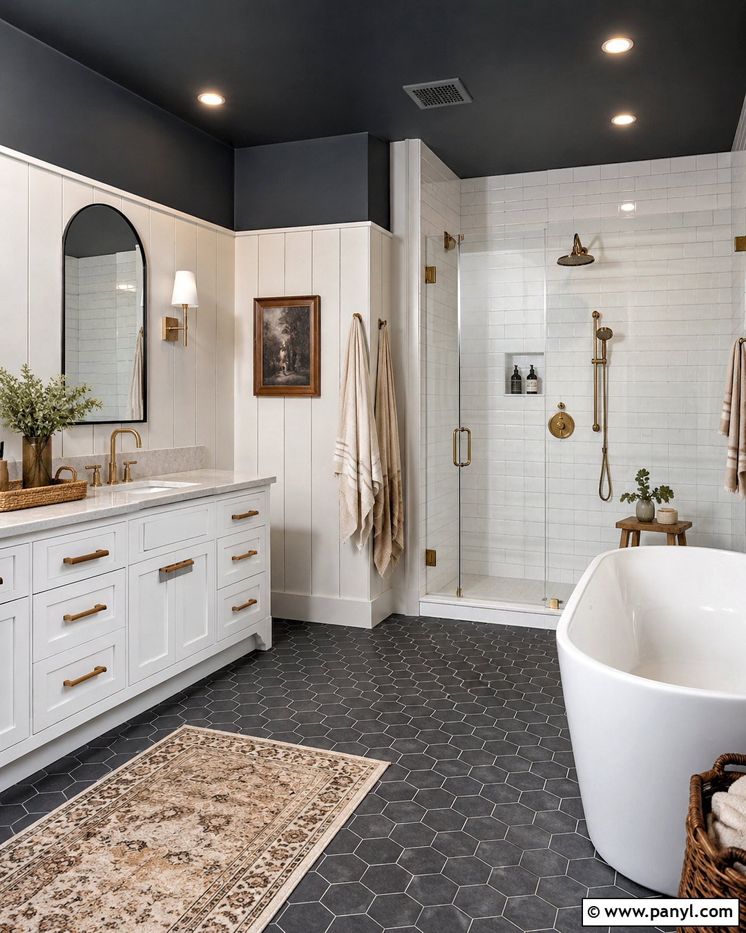 Charcoal Grey Ceiling Bathroom - 20 charcoal grey bathroom ideas