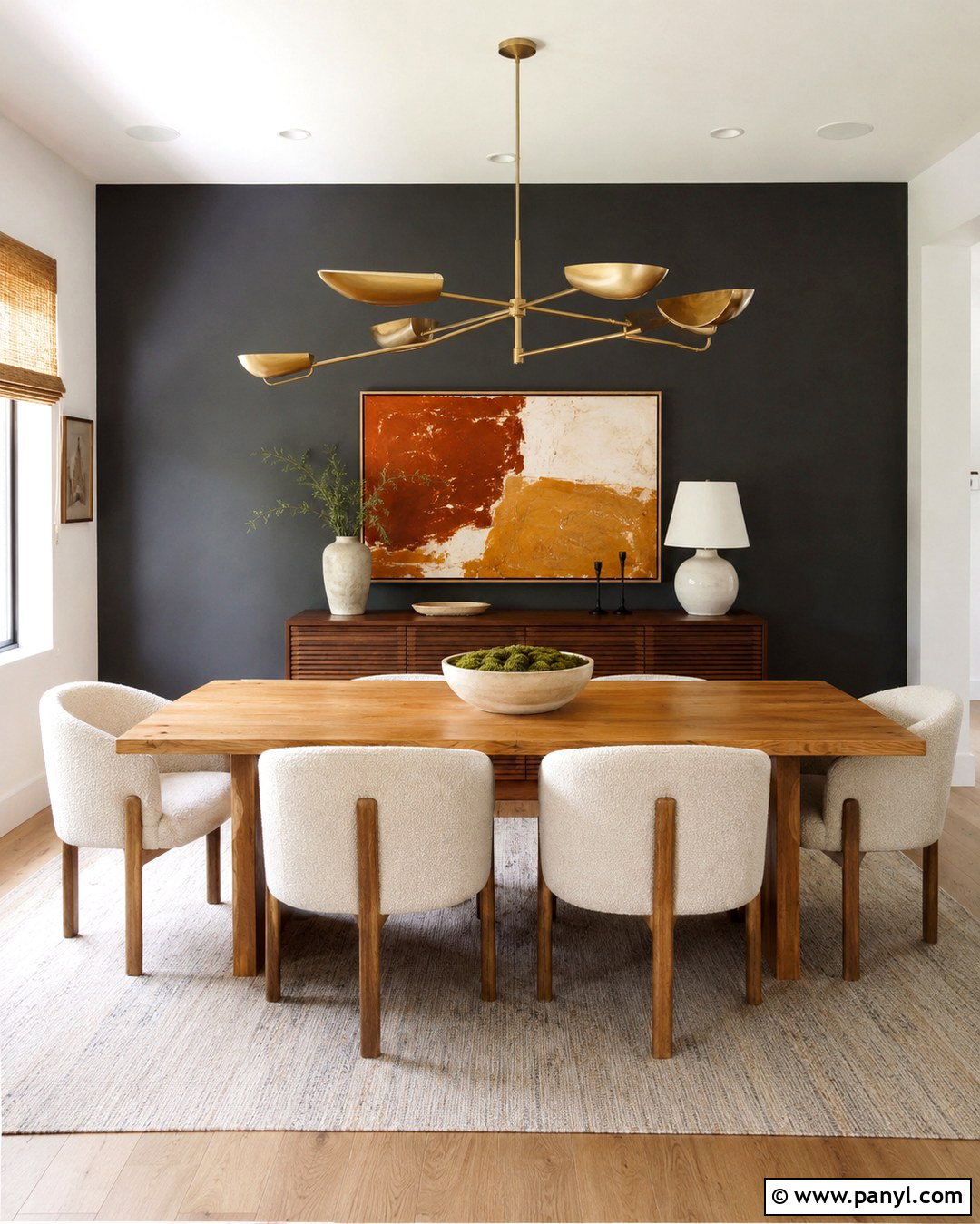 Charcoal Grey Dining Room Feature Wall - 20 Charcoal Grey Feature Wall Ideas