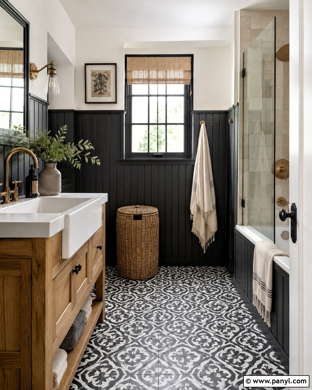 Charcoal Grey Farmhouse Bathroom - 20 charcoal grey bathroom ideas