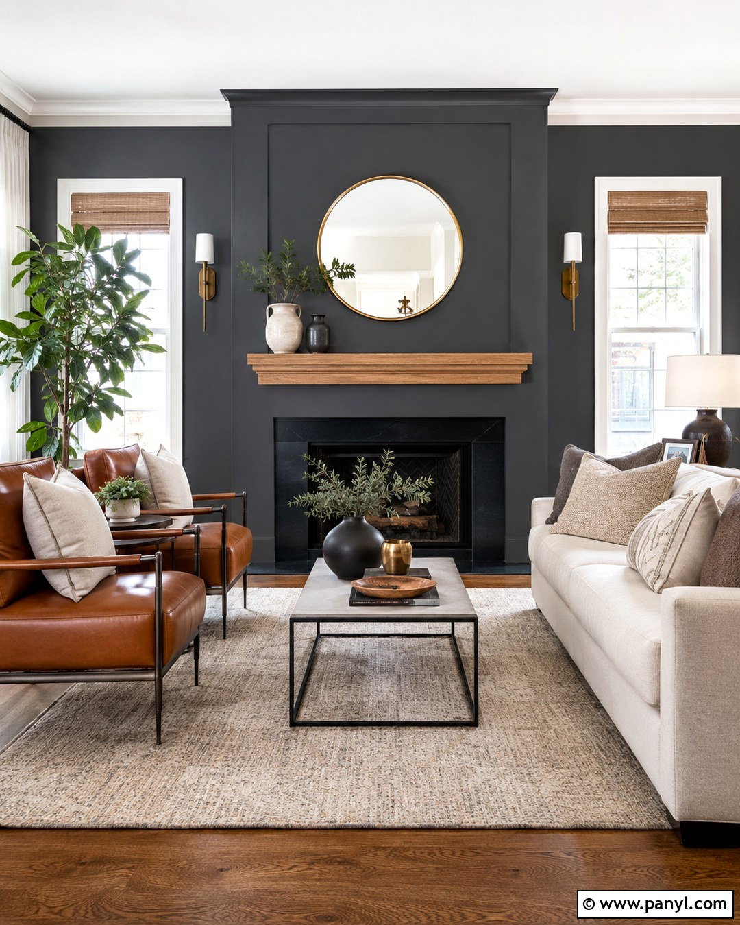20 Charcoal Grey Feature Wall Ideas: Bold Looks for Living Rooms