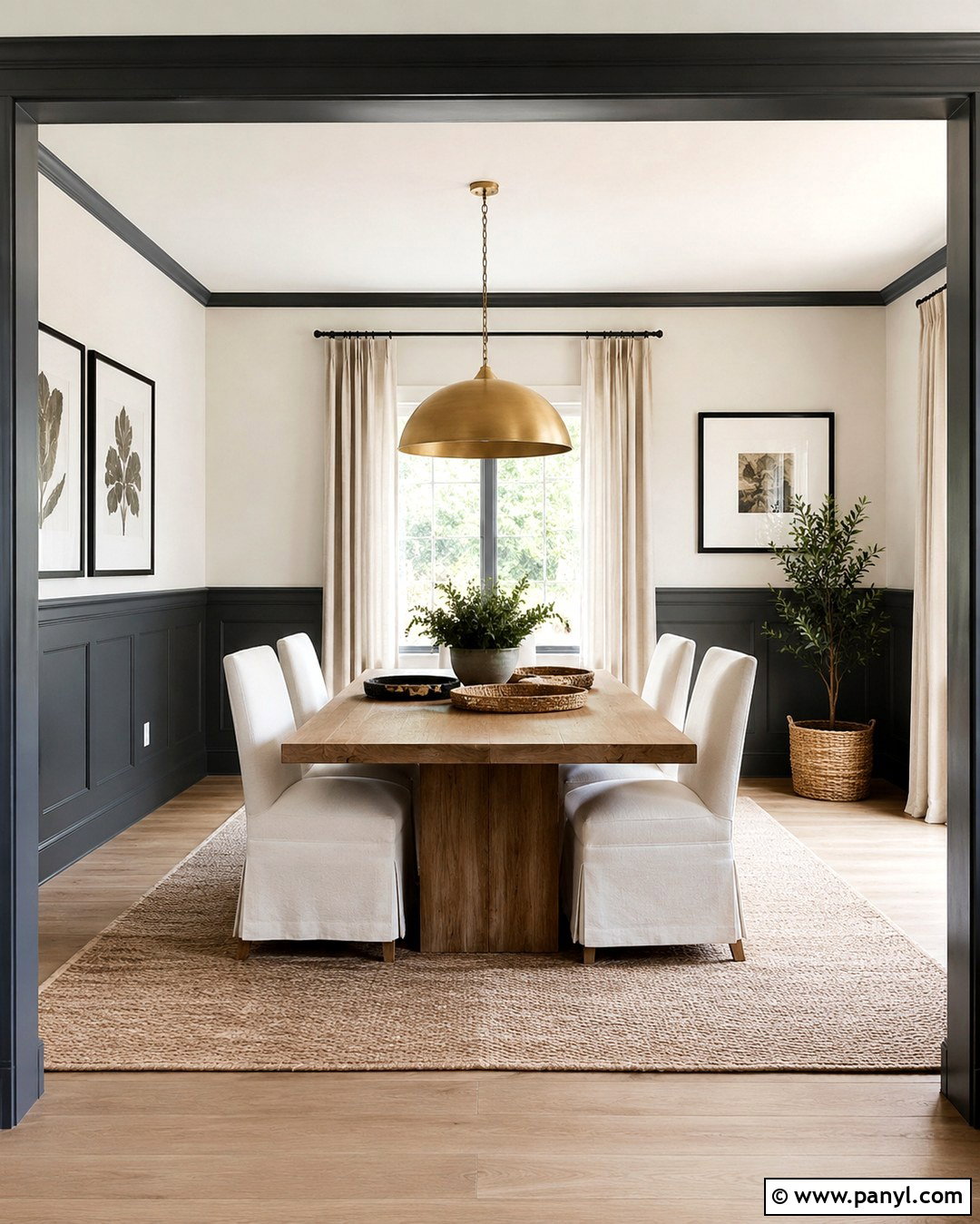 Charcoal Grey Half Wall With White - 20 Charcoal Grey Wall Color Ideas