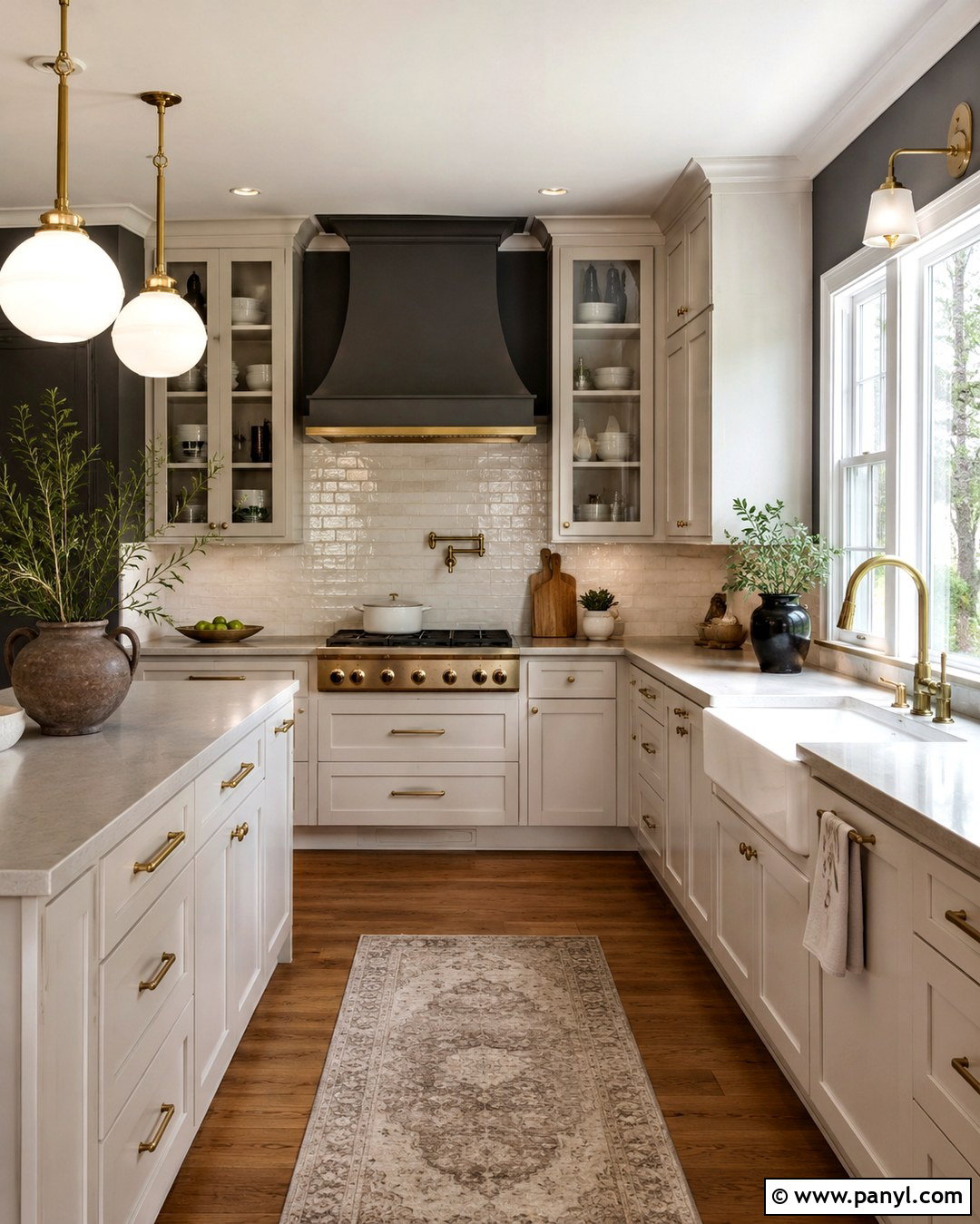 Charcoal Grey Kitchen Walls With Cream Cabinets - 20 Charcoal Grey Kitchen Walls
