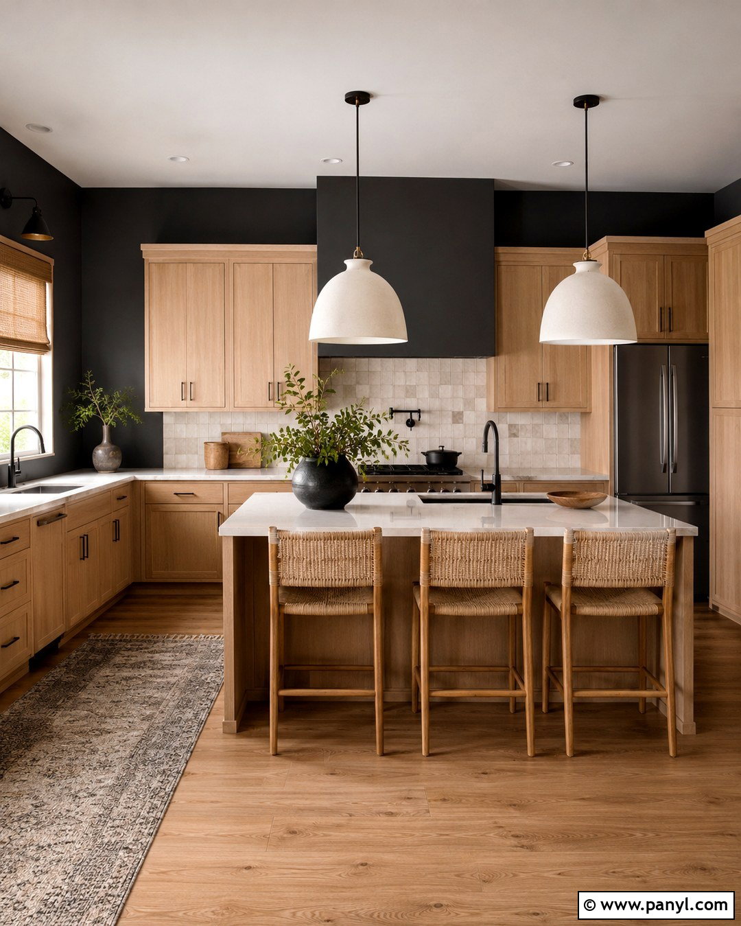 Charcoal Grey Kitchen Walls With Light Wood Cabinets - 20 Charcoal Grey Kitchen Walls