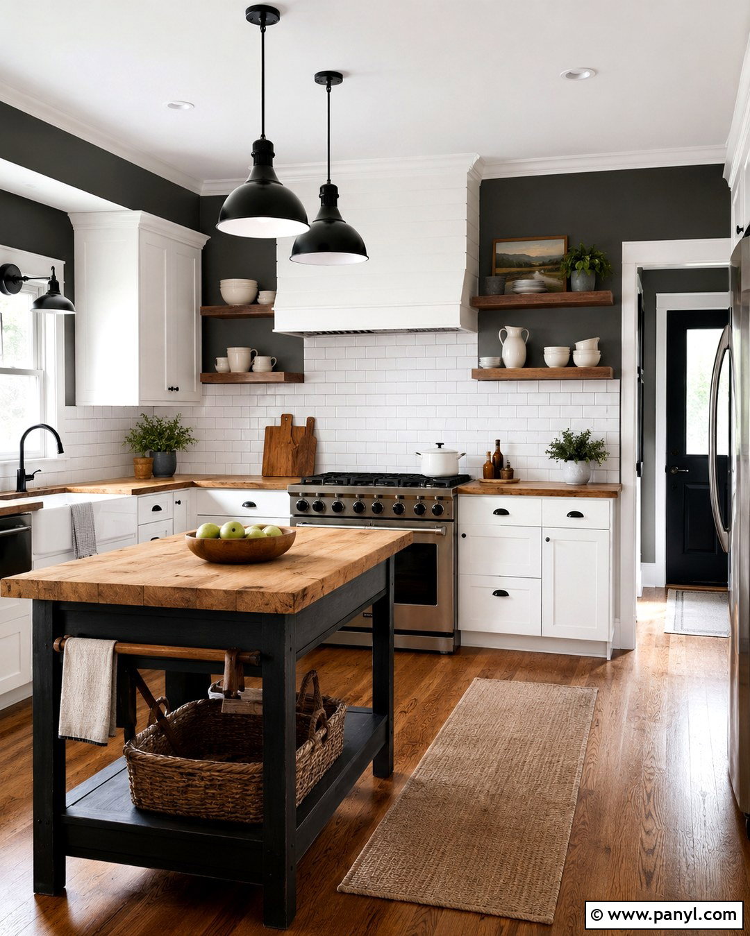 Charcoal Grey Kitchen Walls With White Subway Tile - 20 Charcoal Grey Kitchen Walls