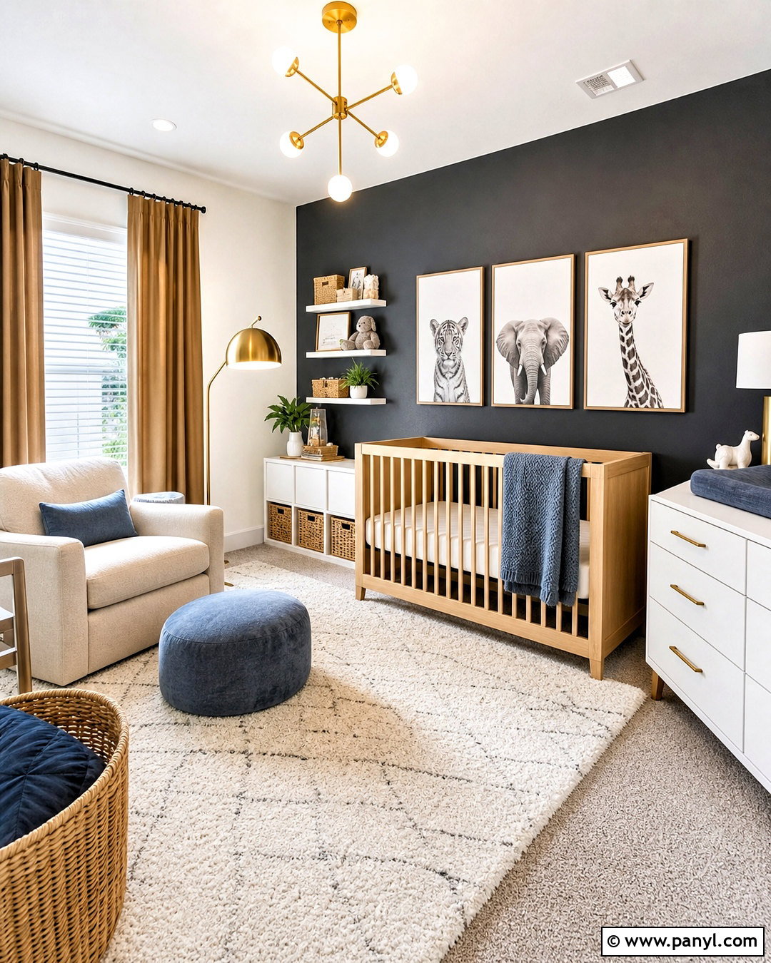 Charcoal Grey Nursery - 20 grey nursery ideas