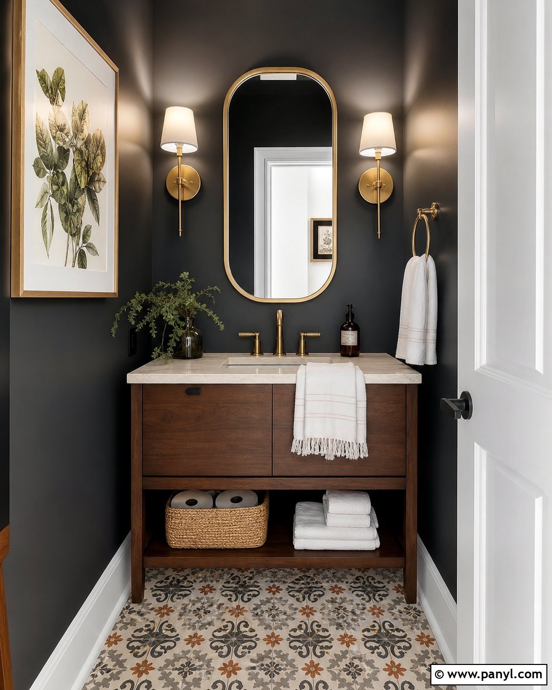 Charcoal Grey Powder Room Walls - 50 grey wall ideas