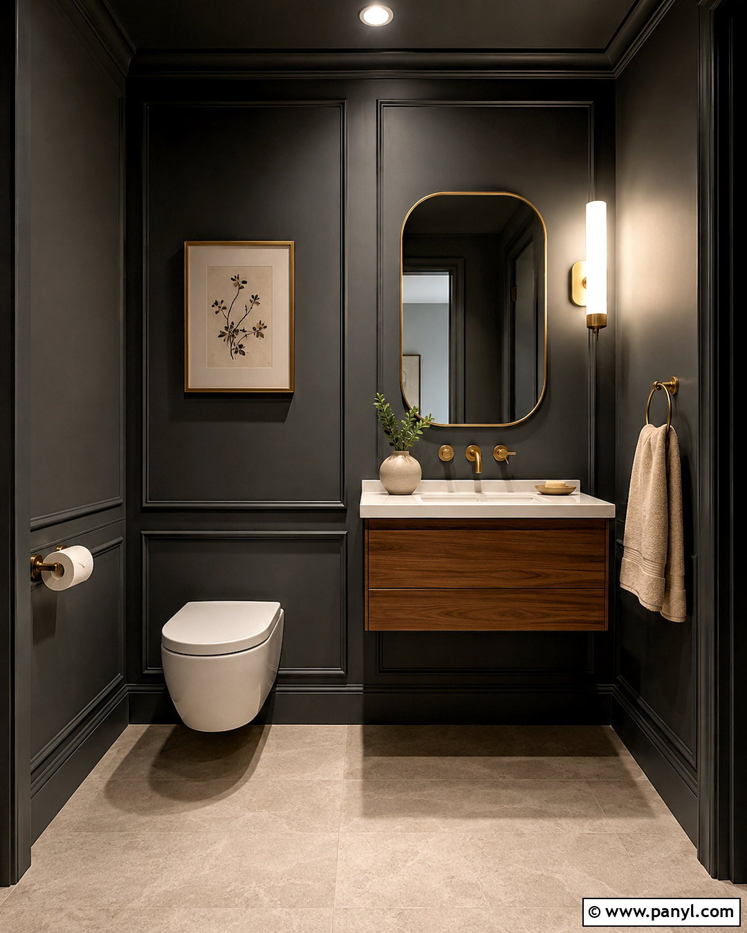 Charcoal Grey Powder Room - 20 charcoal grey bathroom ideas