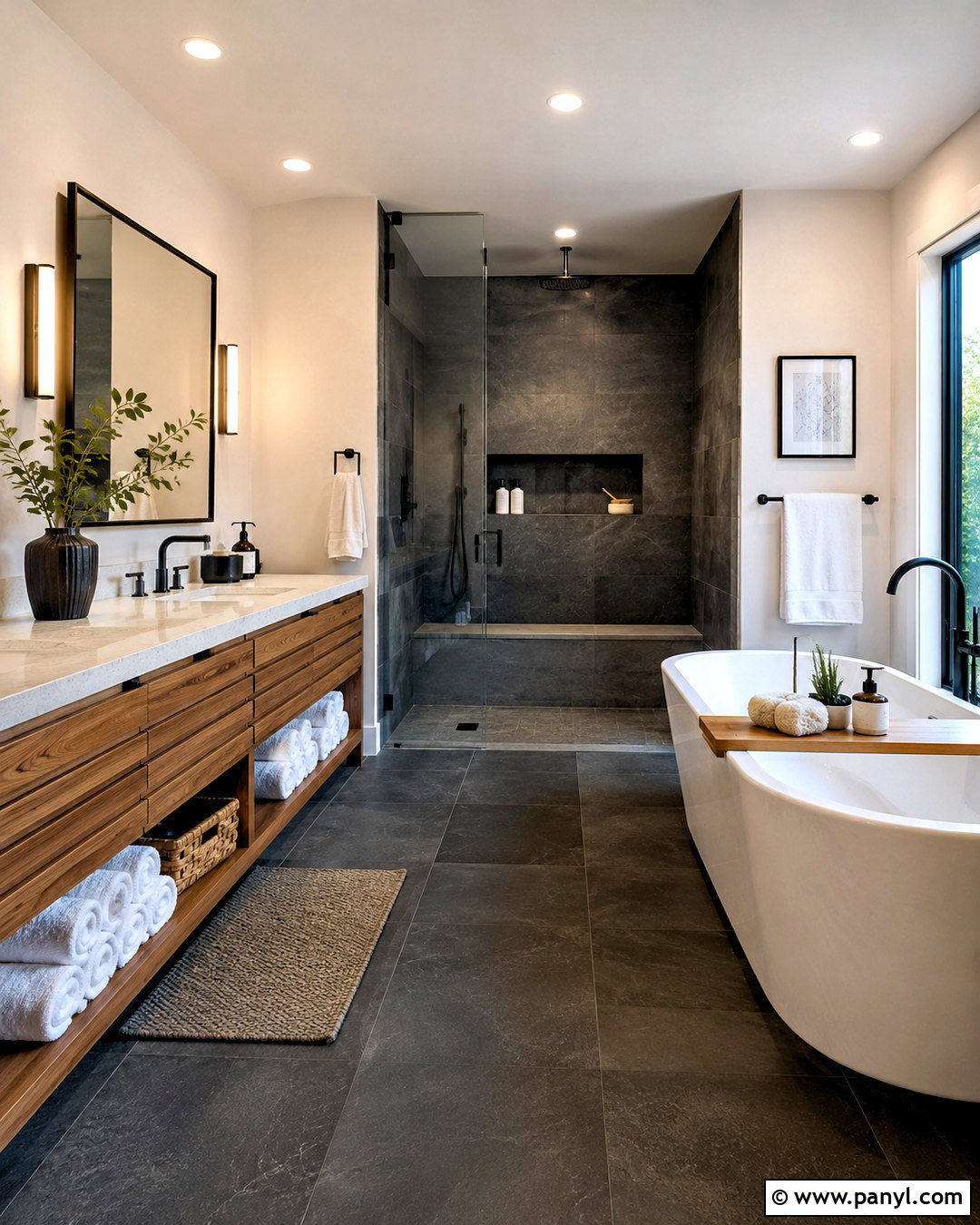 Charcoal Grey Spa Bathroom - 20 charcoal grey bathroom ideas