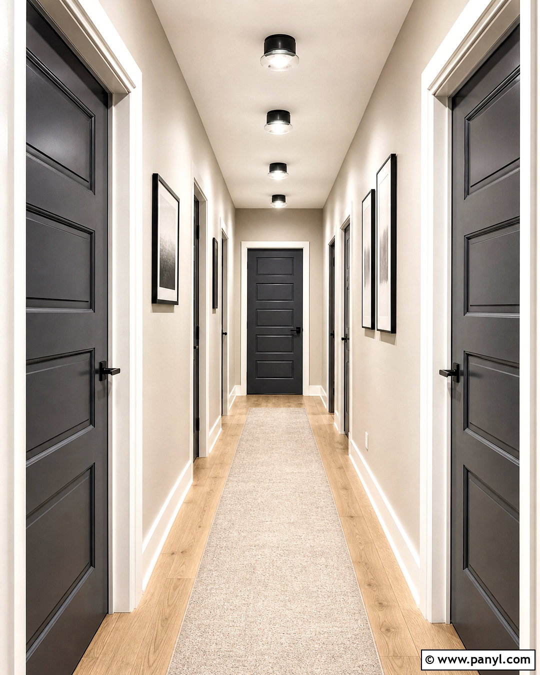 Charcoal Hallway Doors - 20 charcoal doors interior ideas