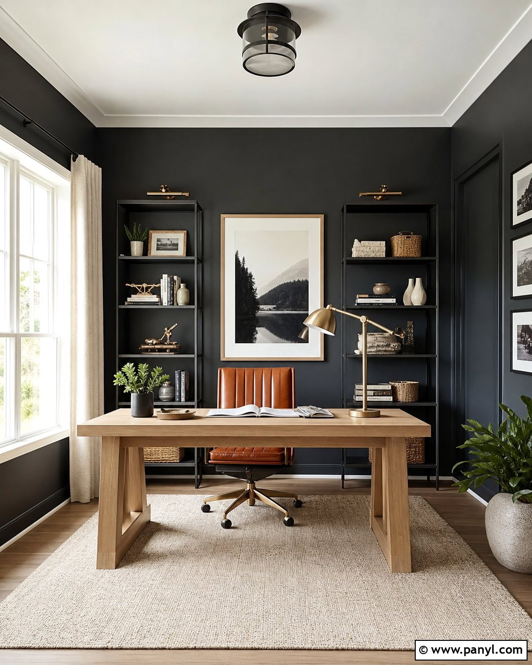 Charcoal Home Office Wall Color - 30 house wall color ideas