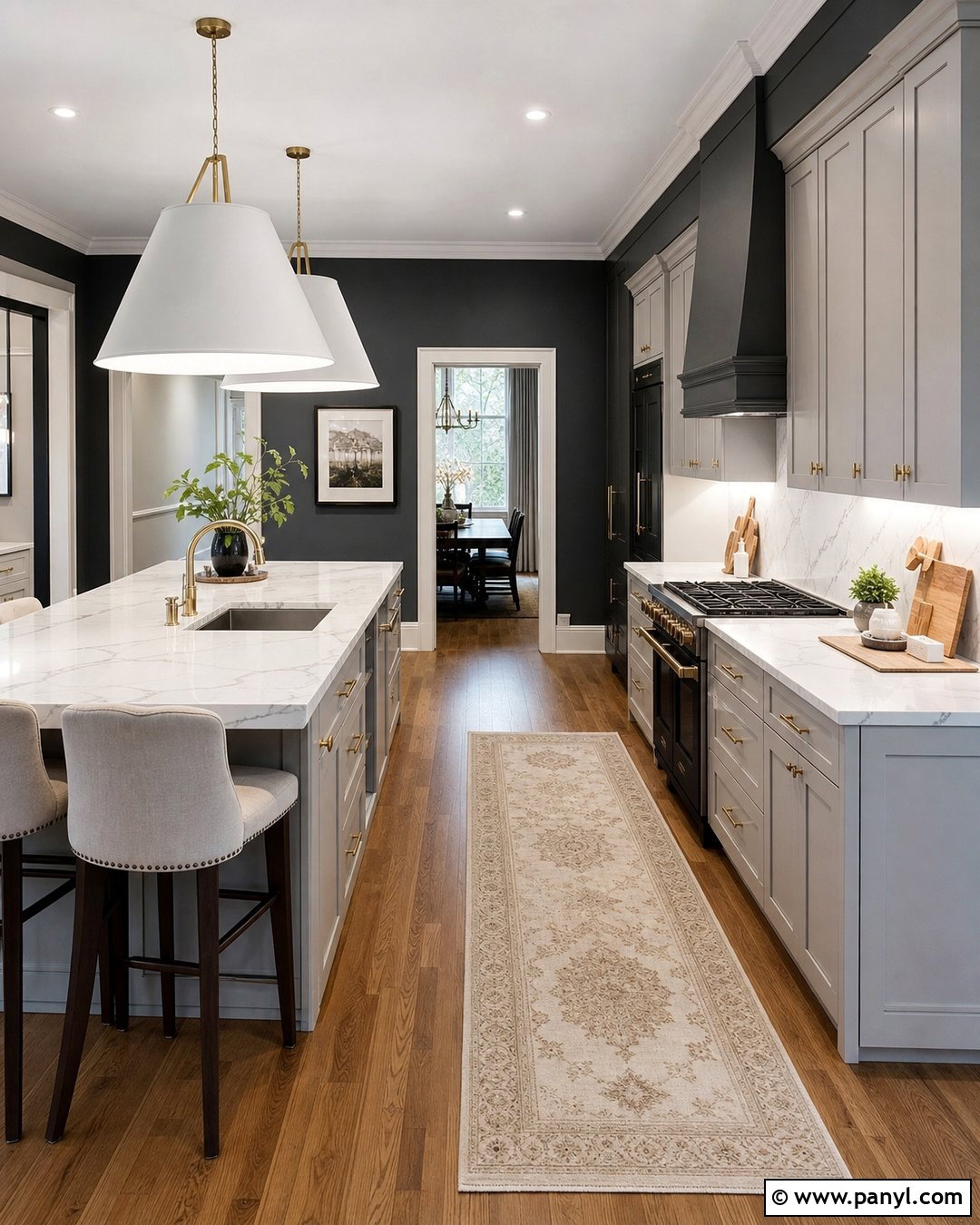 Charcoal Kitchen Walls - 35 Kitchen Wall Colors With Grey Cabinets