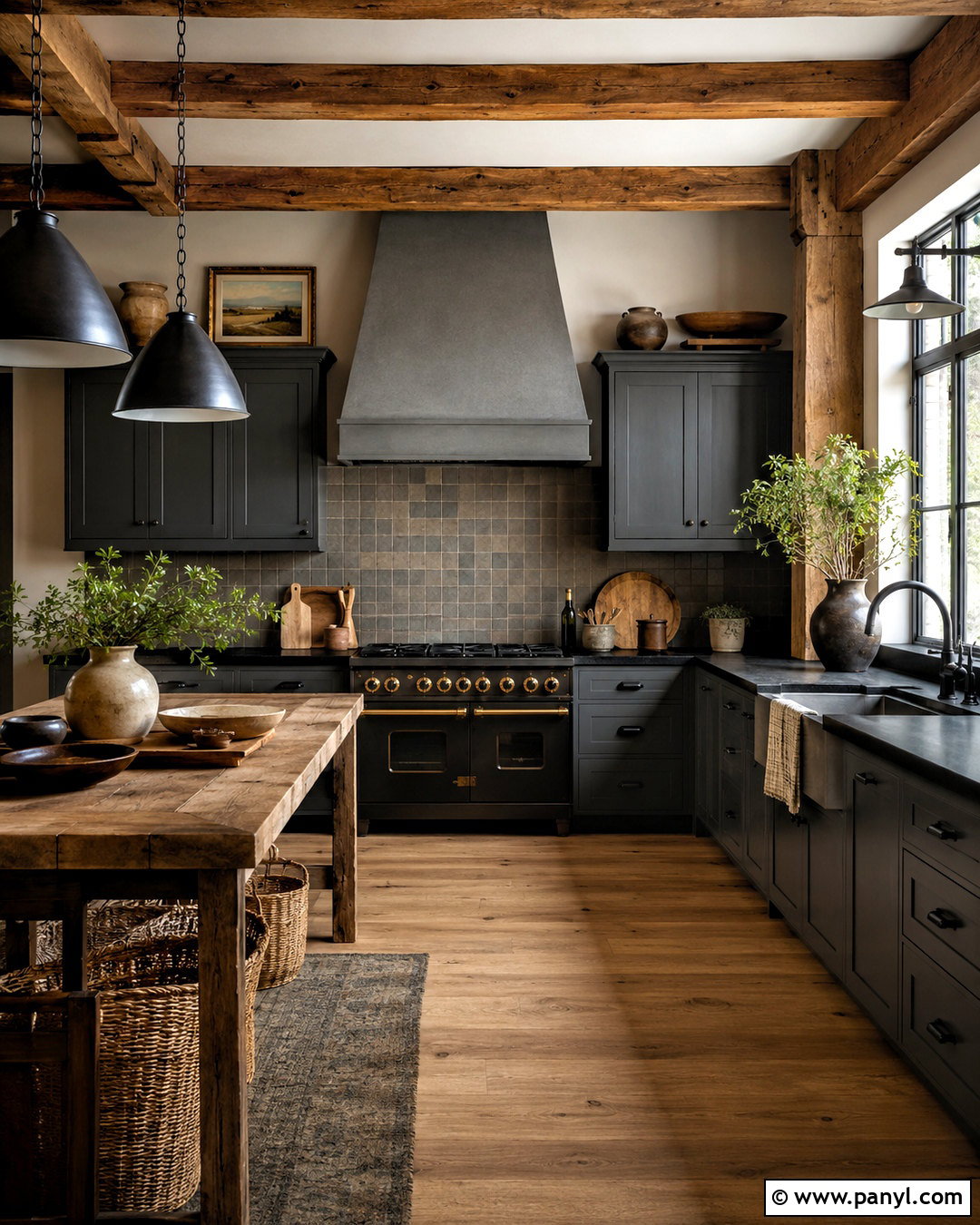 Charcoal Kitchen With Soapstone - 20 moody kitchen ideas