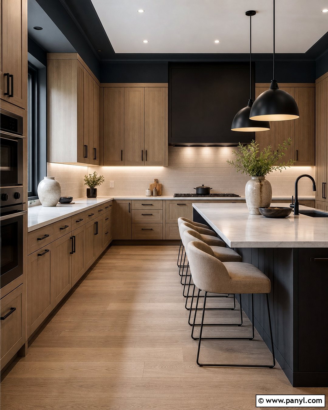 25 Kitchen Colors With Wood Cabinets for a Cozy, Fresh Look