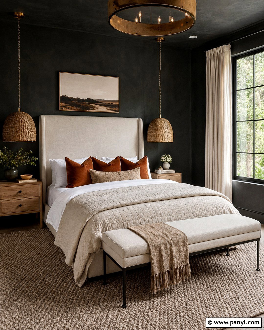 Charcoal Limewash Bedroom - 20 Charcoal Limewash Ideas