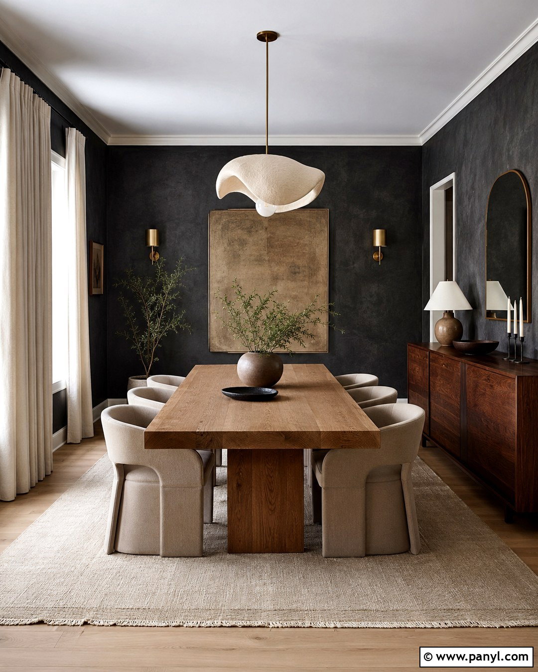 Charcoal Limewash Dining Room - 20 Charcoal Limewash Ideas