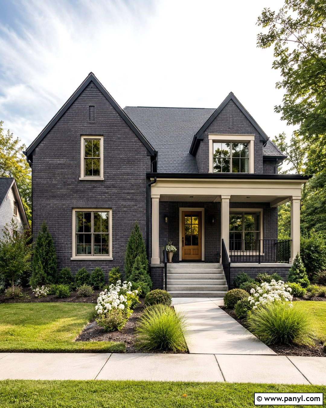 Charcoal Limewash Exterior Brick - 20 Charcoal Limewash Ideas