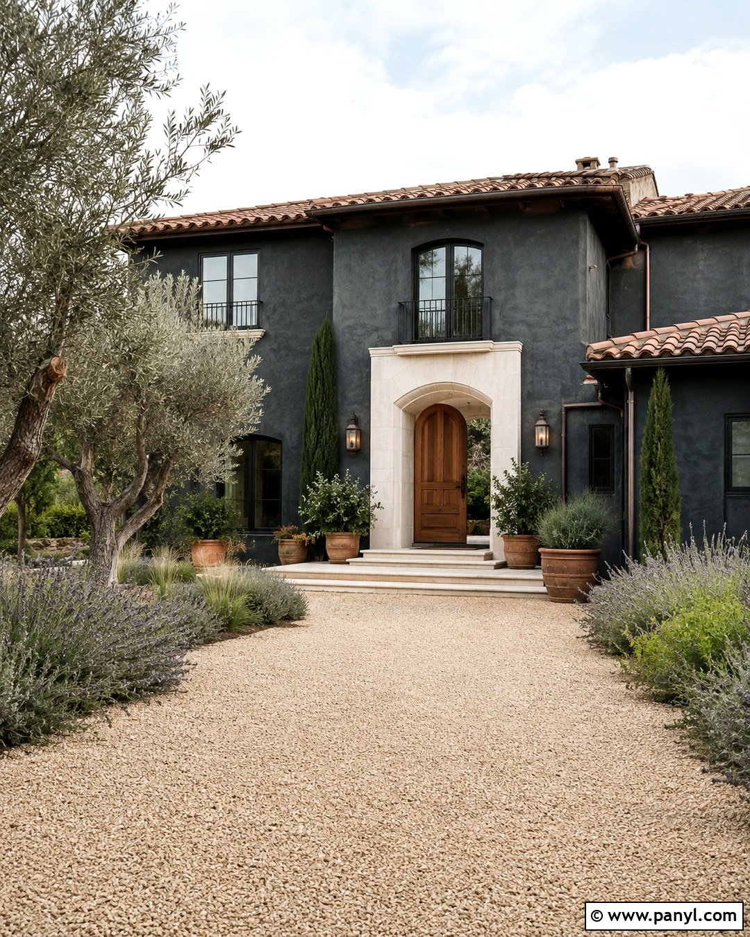 Charcoal Limewash Stucco Exterior - 20 Charcoal Limewash Ideas