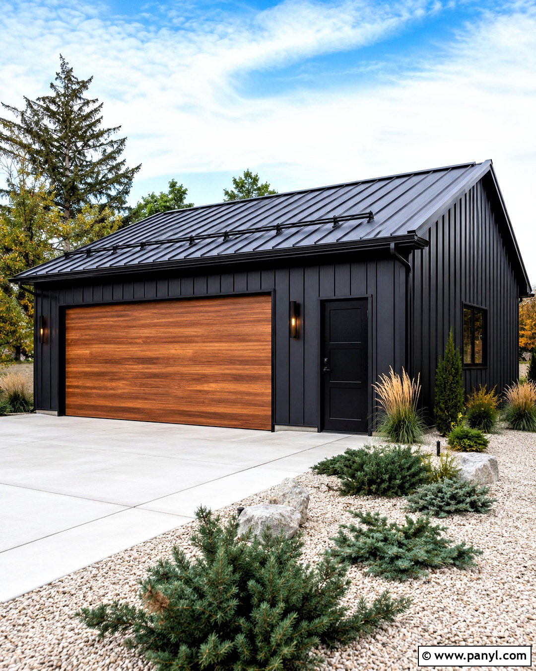 Charcoal Metal Wall Panel Garage - 20 metal wall panel ideas