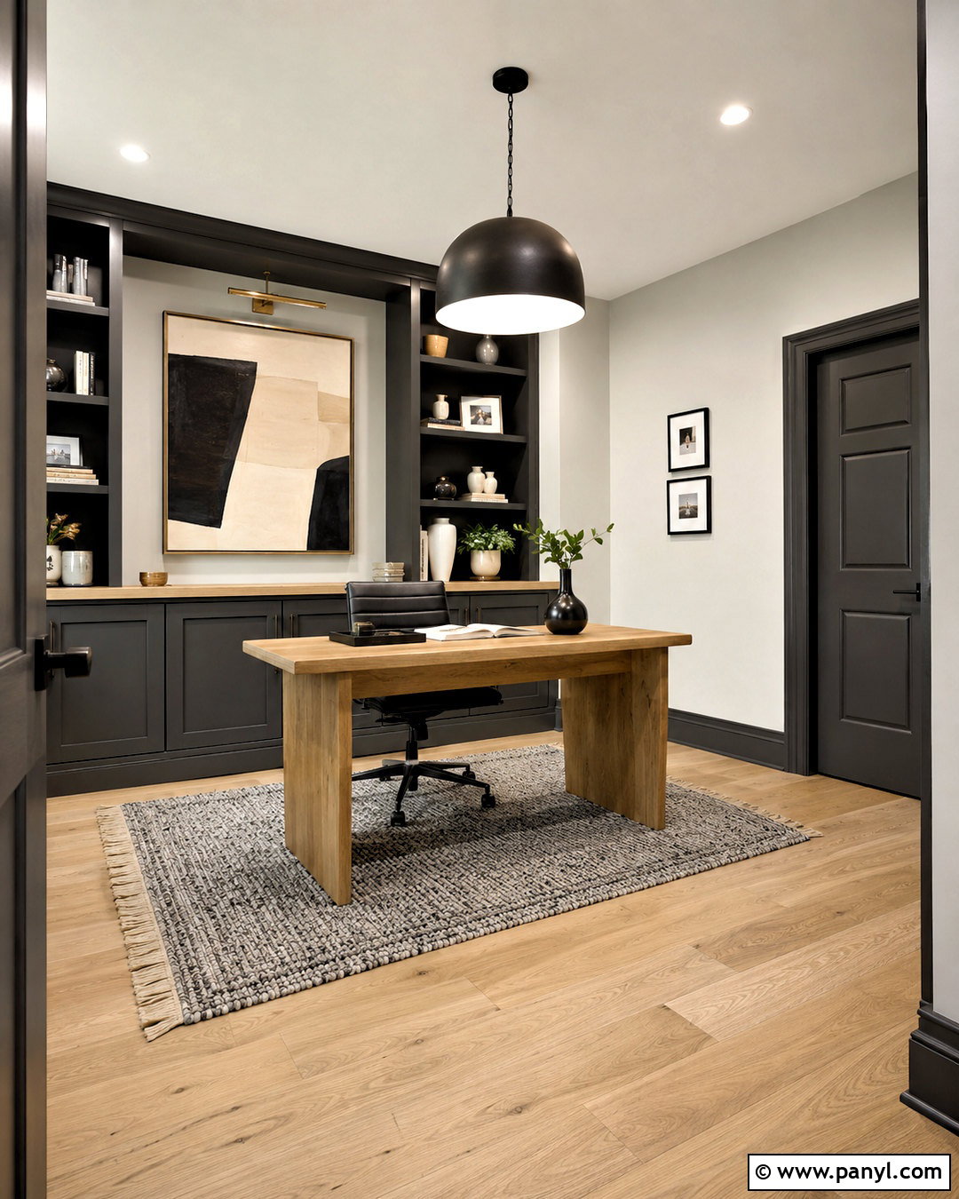 Charcoal Painted Baseboards With Light Gray Walls - 20 painted baseboards