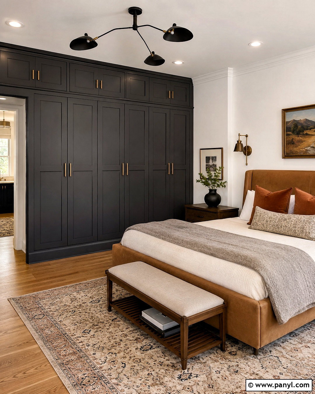 Charcoal Painted Built In Wardrobes - 20 painted built in wardrobes