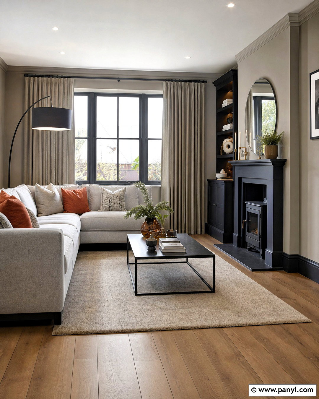 Charcoal Skirting Boards With Greige Walls - 20 skirting board ideas colour ideas