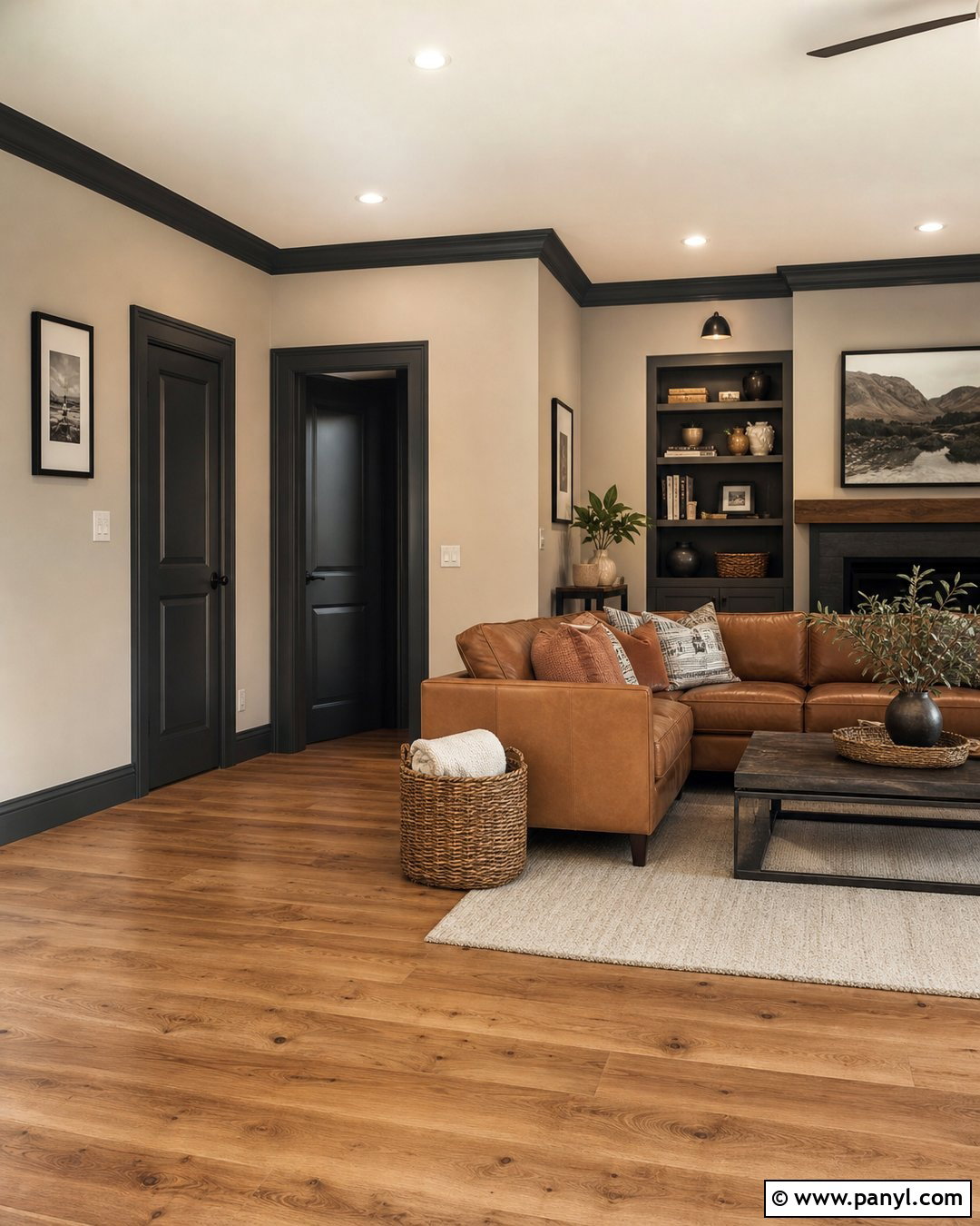 Charcoal Skirting Boards With Greige Walls - 35 Dark Skirting Boards Light Walls