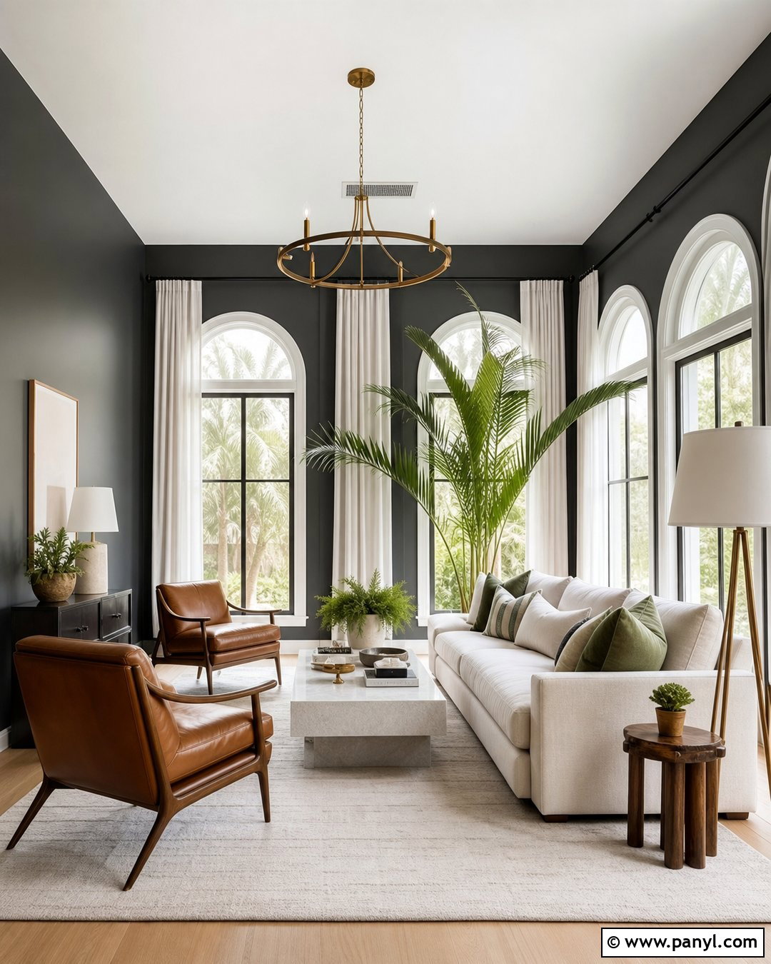 Charcoal Sunroom Walls - 30 sunroom wall colors