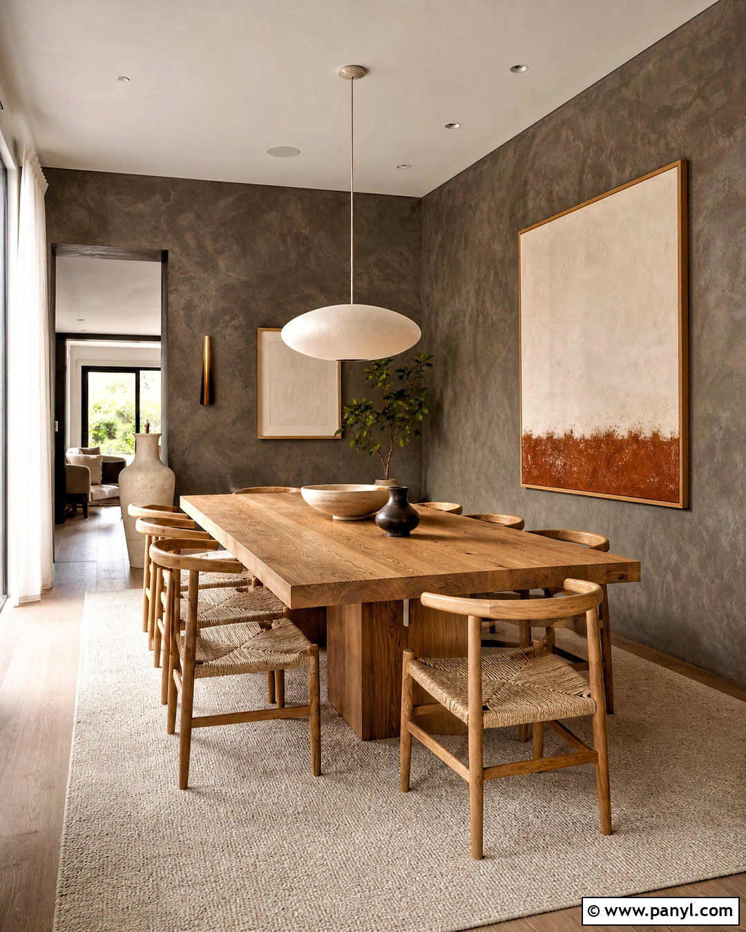 Charcoal Venetian Plaster Dining Room - 20 venetian plaster walls