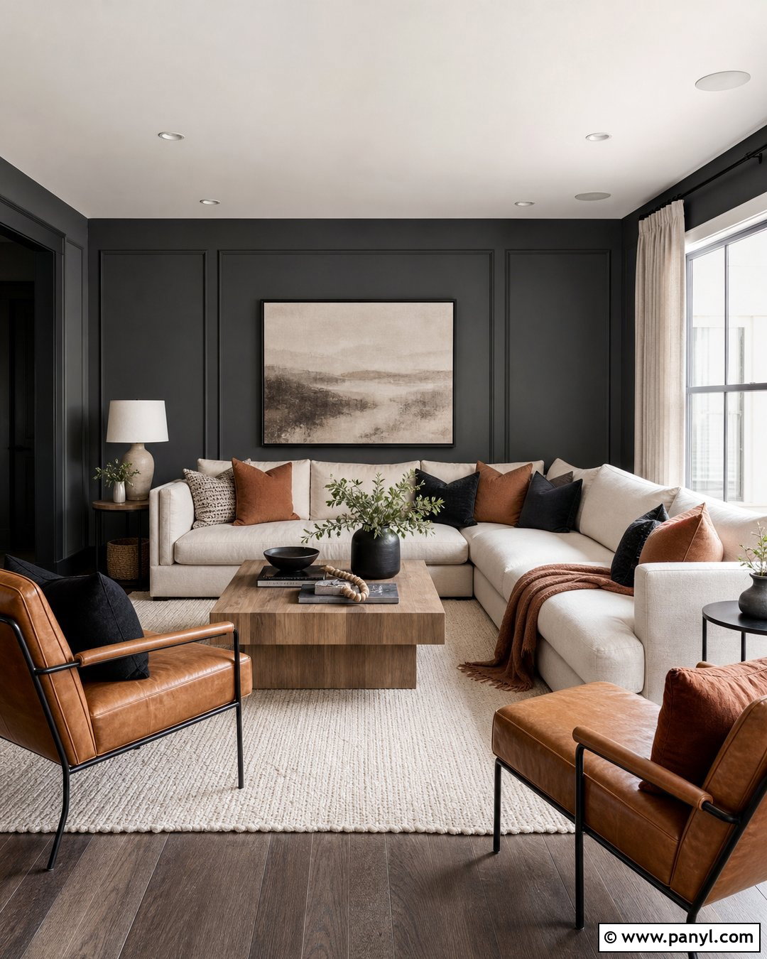 Charcoal Wall Color - 50 wall color ideas