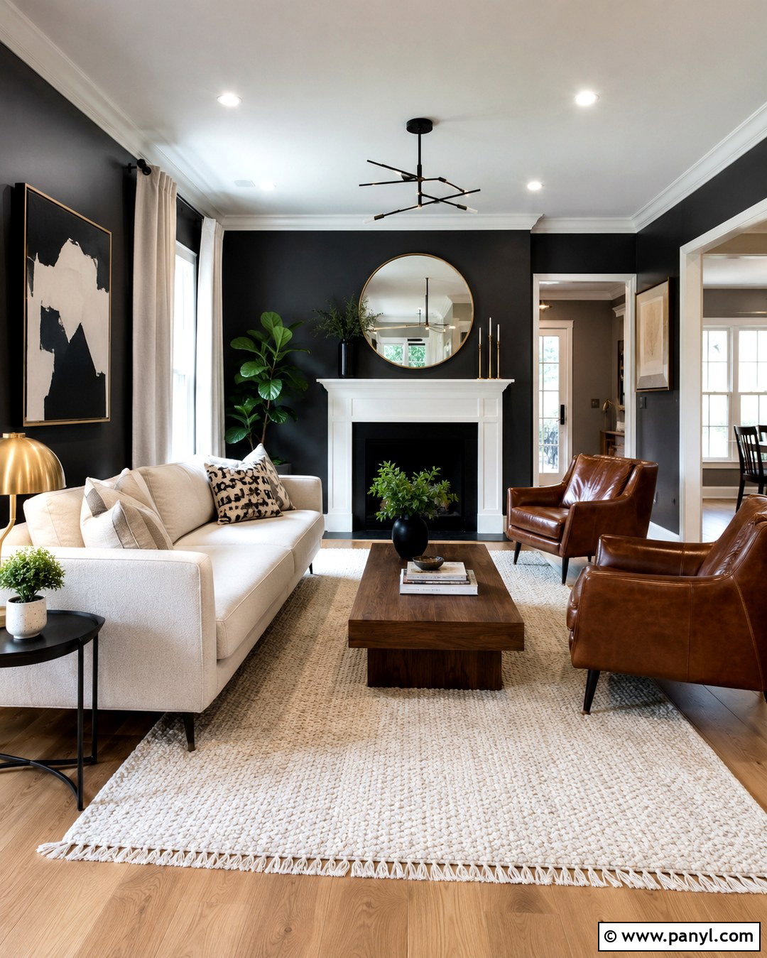 Charcoal Wall Color - 20 Best Wall Color For Honey Oak Floors