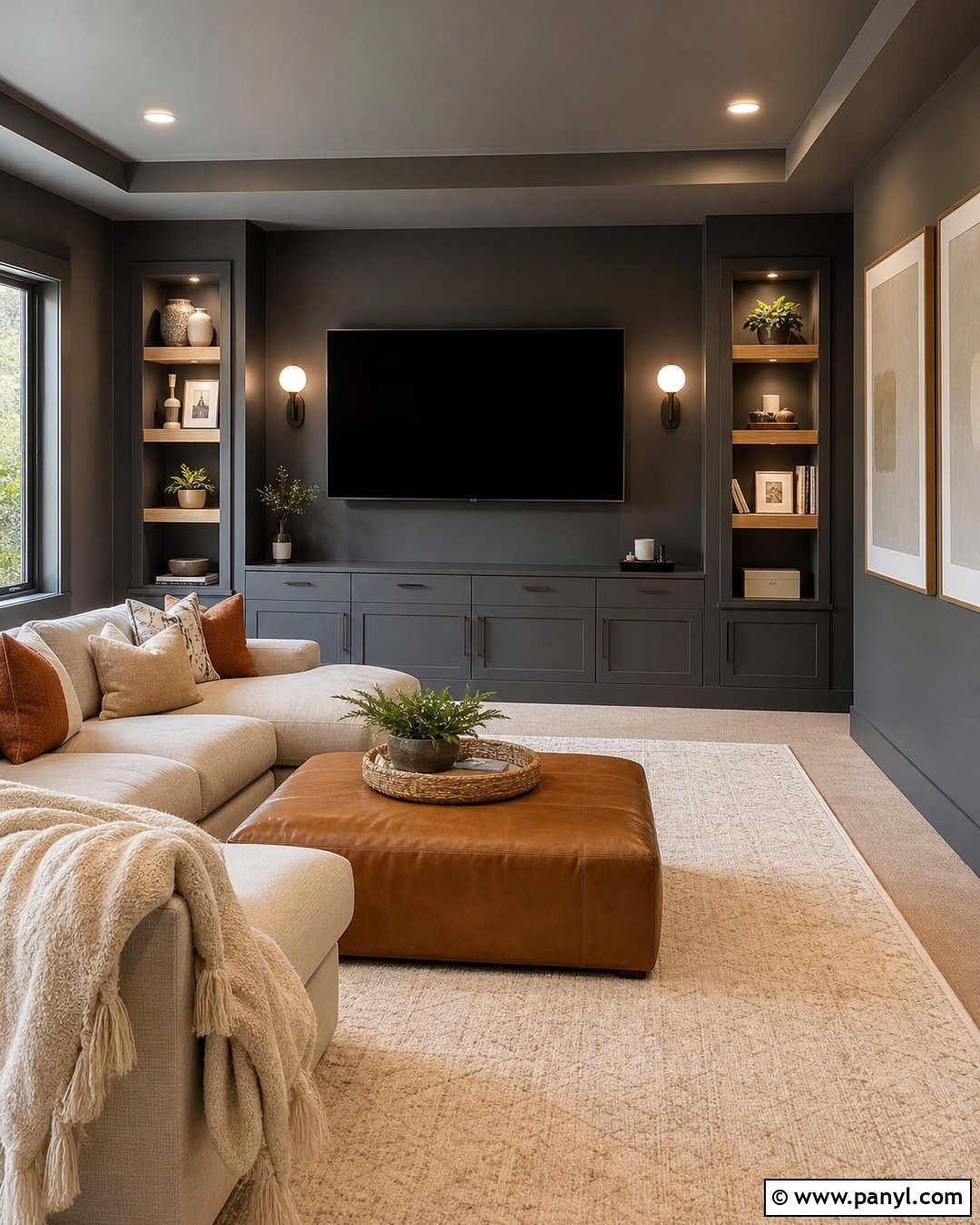 Charcoal Wall Paint - 30 Modern Wall Paint Ideas