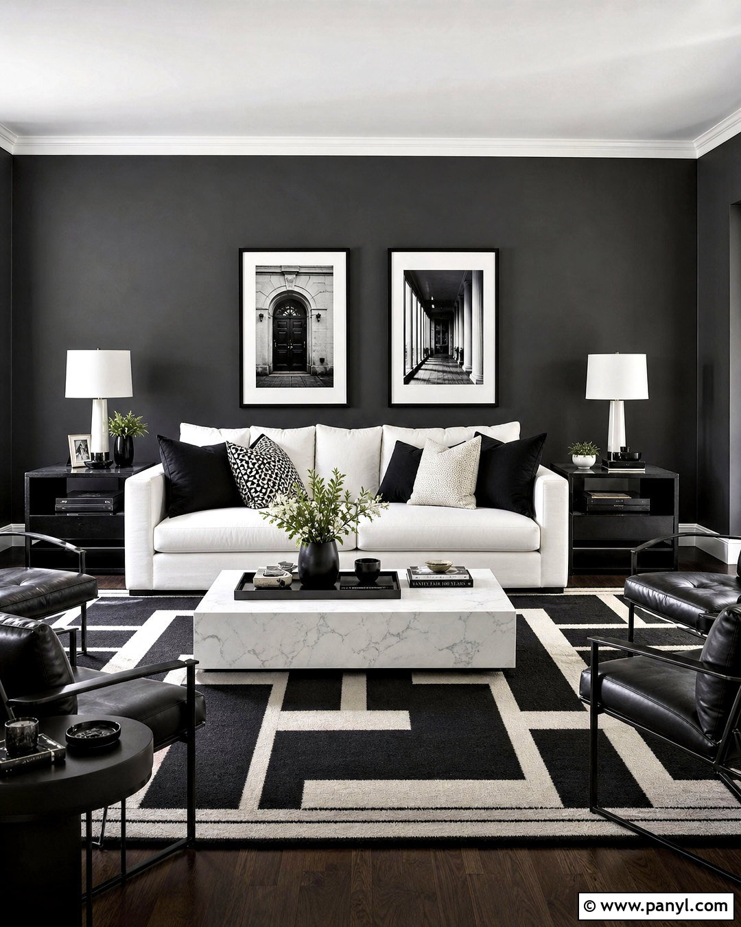 20 Charcoal Walls Living Room Ideas for Cozy Modern Style