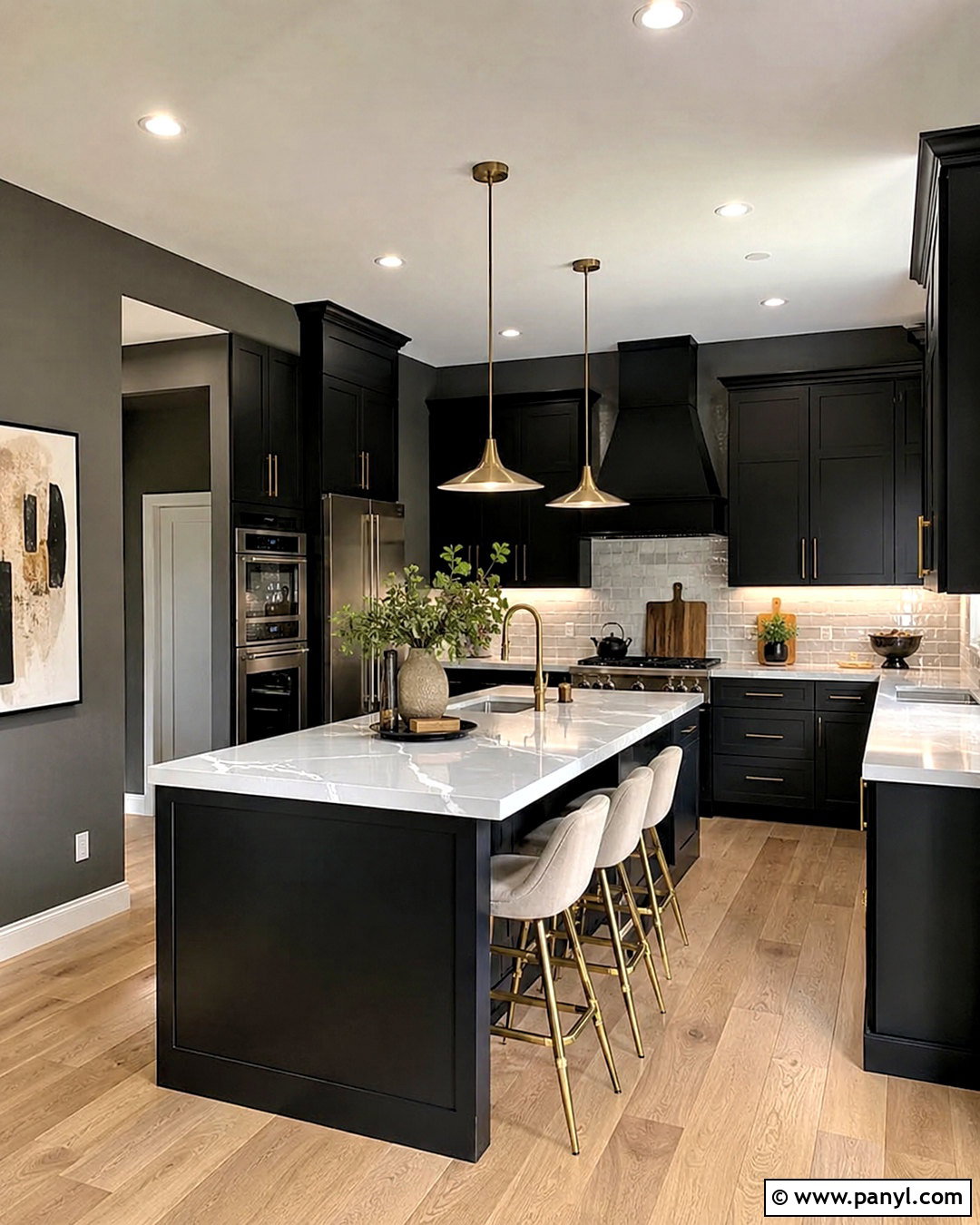 Charcoal Walls With Black Cabinets - 20 What Wall Color Goes With Black Cabinets