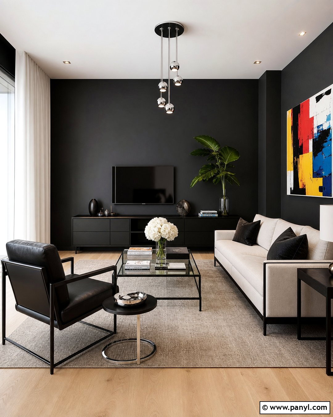 Charcoal Walls With Black Furniture - 30 Charcoal Walls