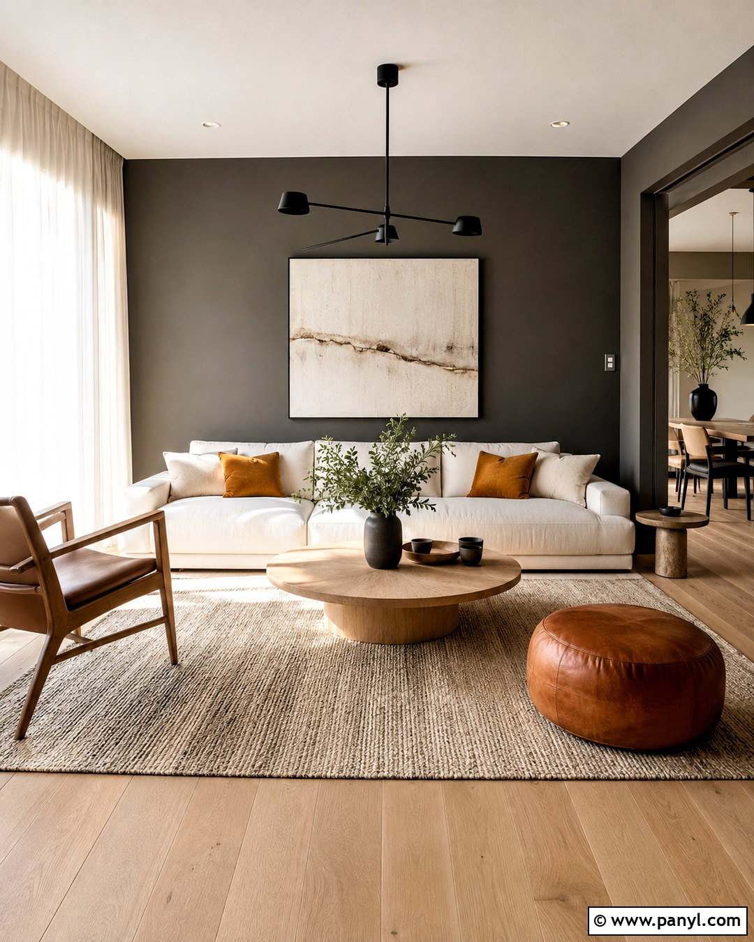Charcoal Walls With Blonde Wood Floors - 20 Wood Floor Wall Color Ideas