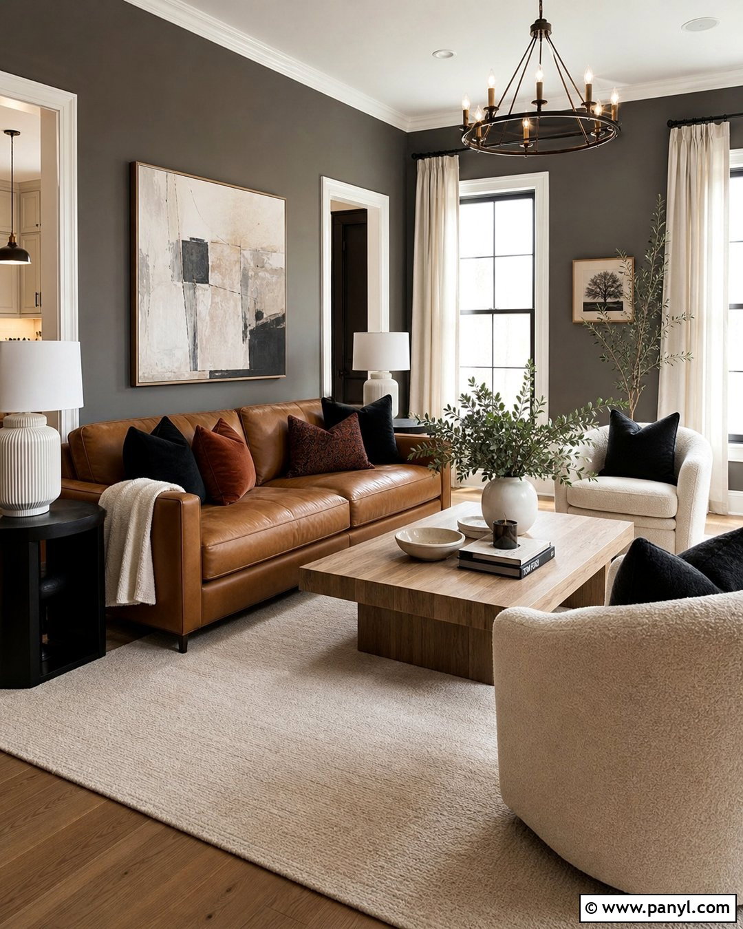 Charcoal Walls With Brown Couch - 20 Best Wall Color For Brown Couch Ideas