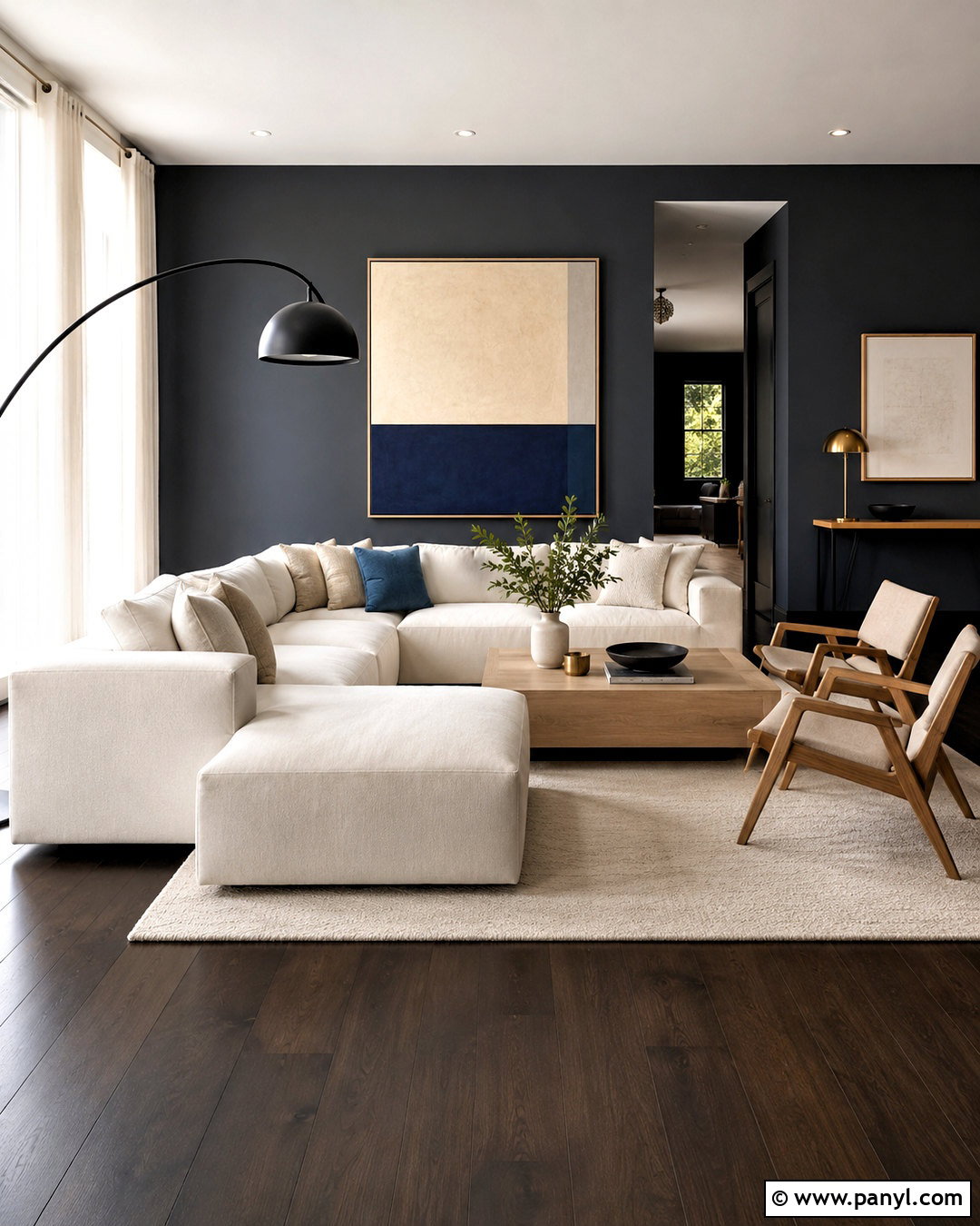 Charcoal Walls With Dark Wood Floors - 35 wall colors for dark wood floors