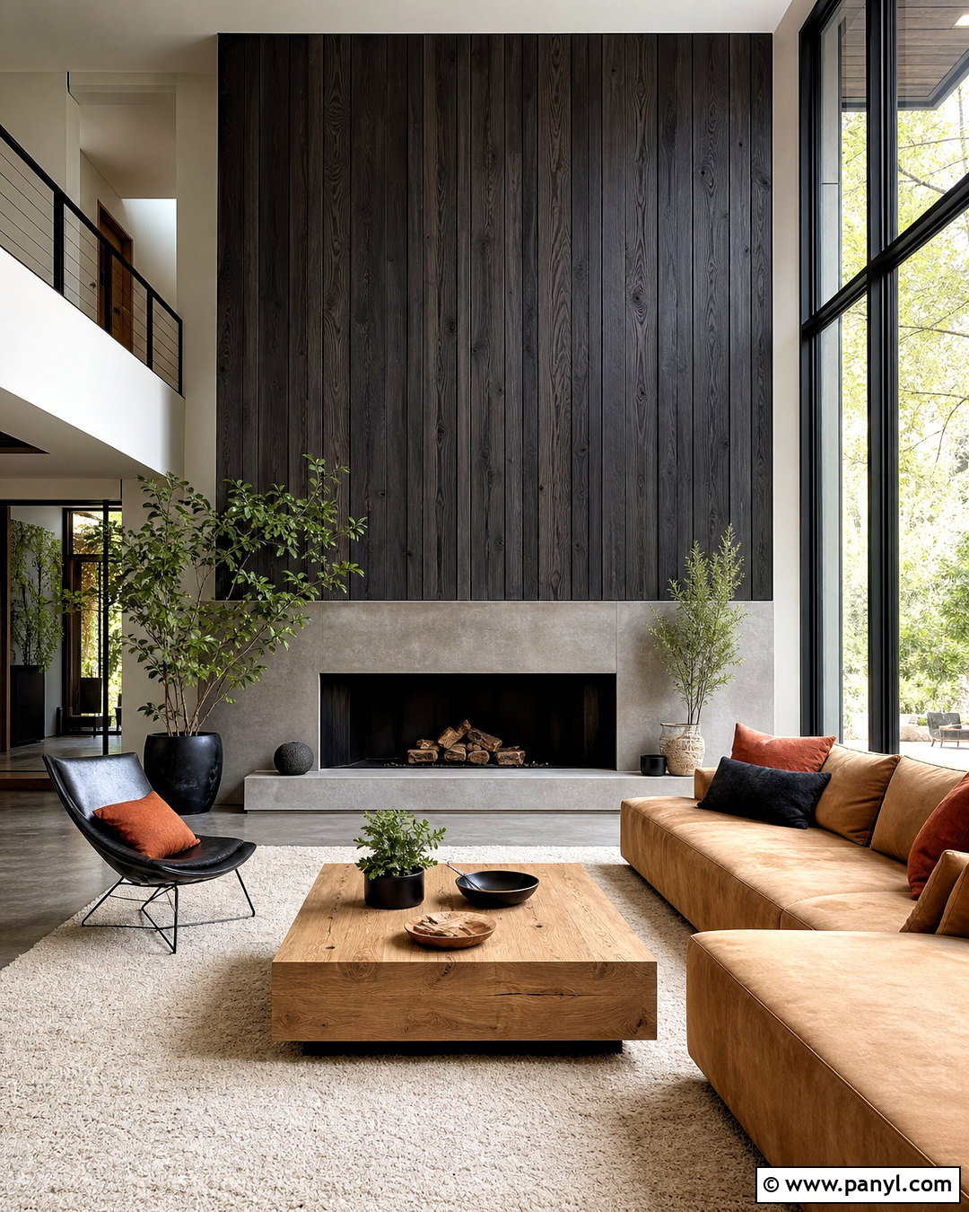 Charred Wood Wall Panels - 20 wall panel texture ideas