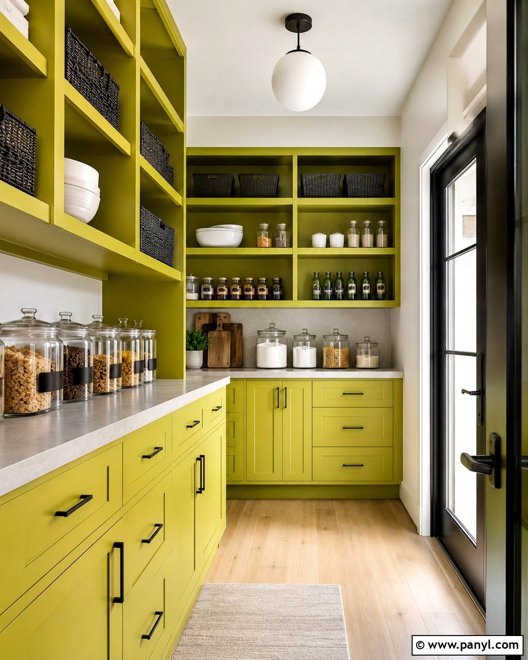 Chartreuse Pantry Color - 20 Bright Pantry Colors