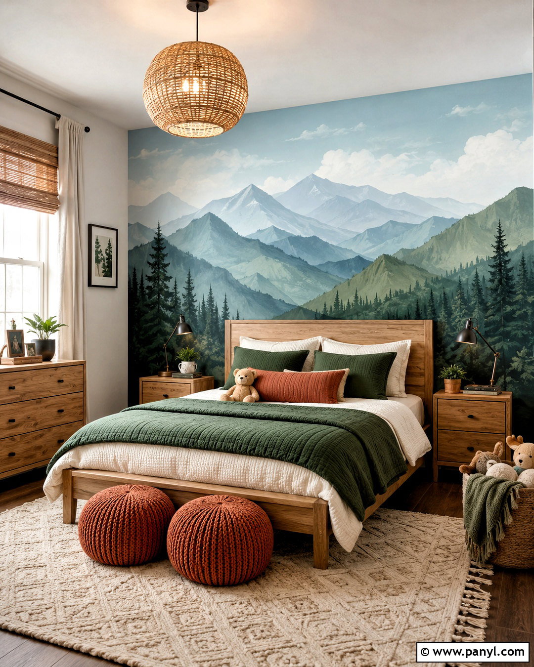 Checkerboard Accent Wall - 20 hand painted accent wall ideas