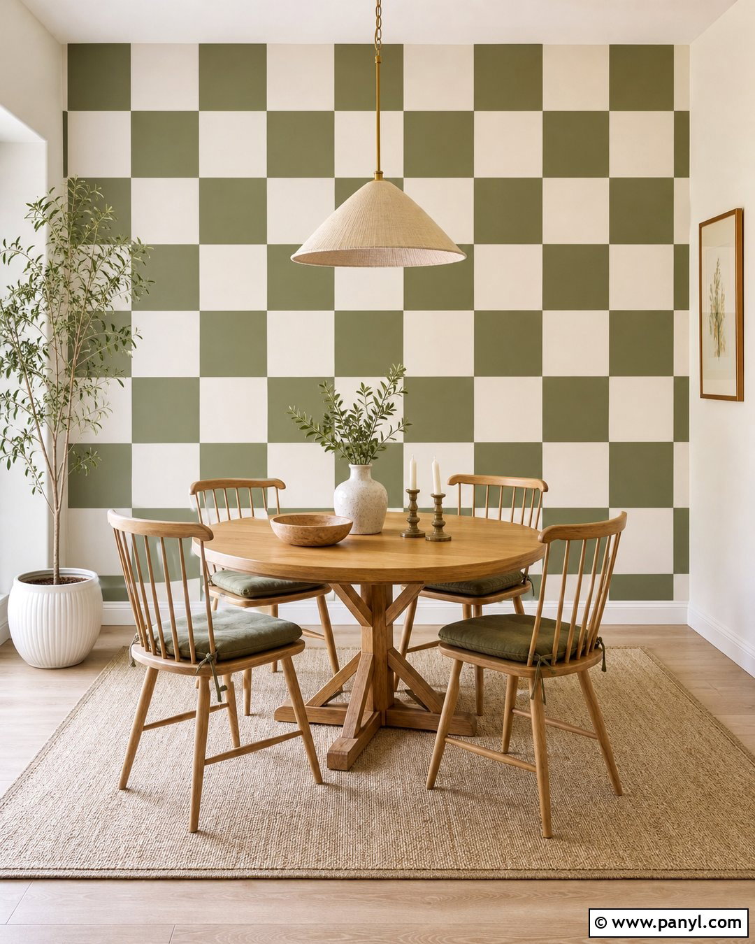 Checkerboard Accent Wall - 25 Wall Accent Paint Ideas