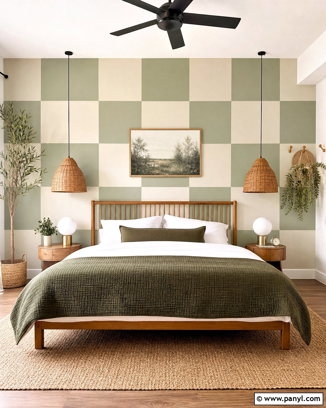 Checkerboard Bedroom Wall Paint Pattern - 20 wall paint patterns bedroom ideas