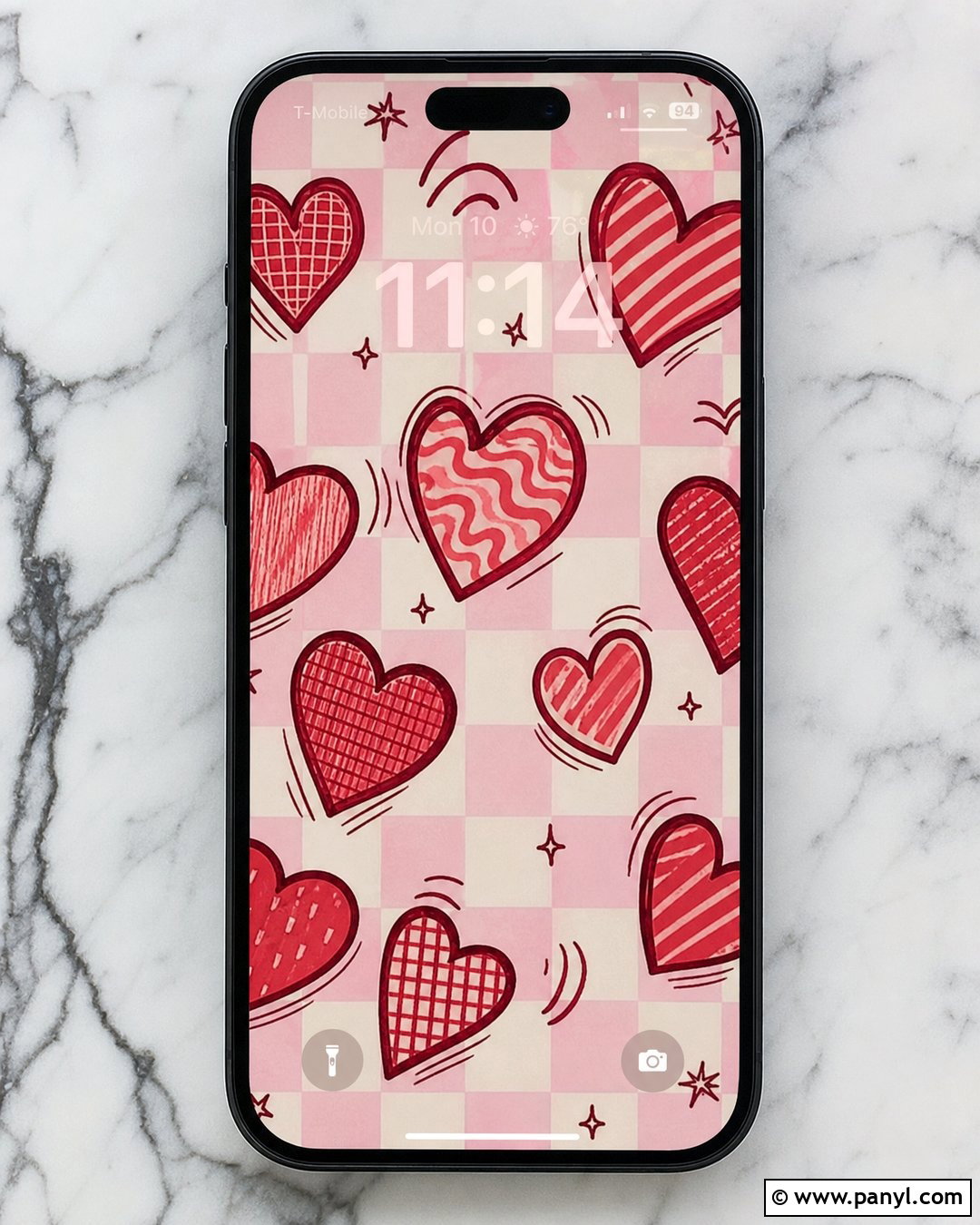 Checkerboard Heart Doodle Wallpaper - 20 Heart Doodle Wallpaper Ideas