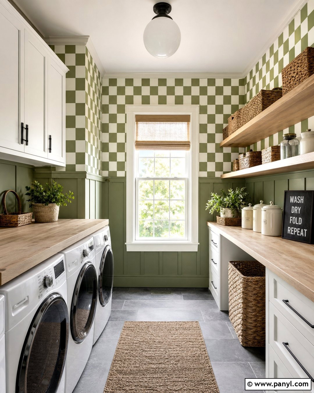 Checkerboard Laundry Room Wallpaper - 25 Choose You Wallpaper Ideas