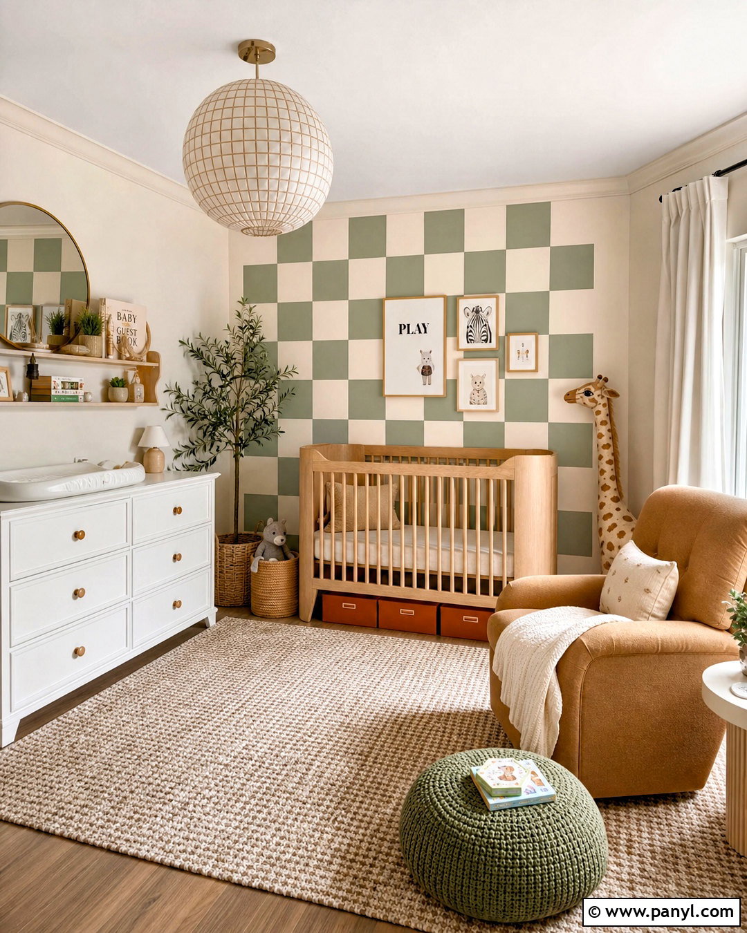 Checkerboard Nursery - 20 unisex nursery ideas