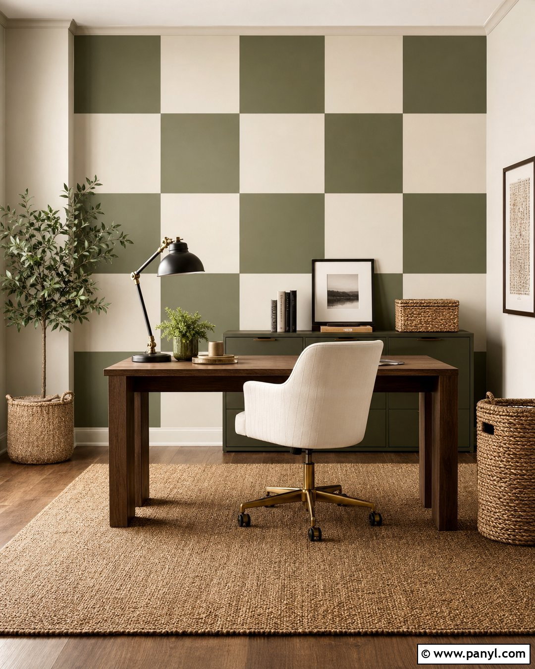 Checkerboard Painted Wall - 50 paint ideas for walls