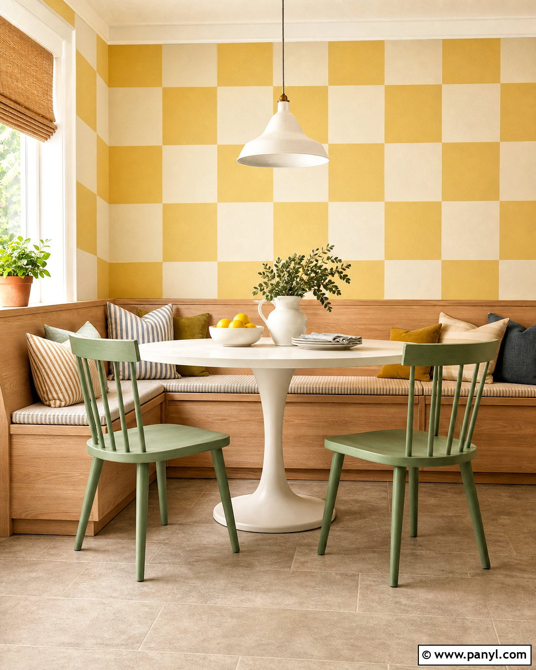 Checkerboard Painted Wall - 20 painted wall design ideas