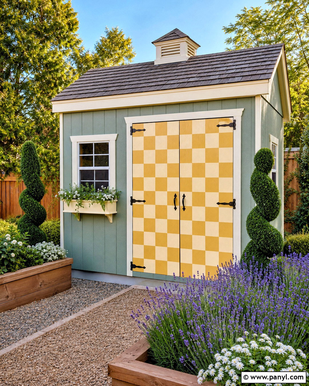 Checkerboard Pattern Shed Door - 20 how to paint checkerboard pattern ideas