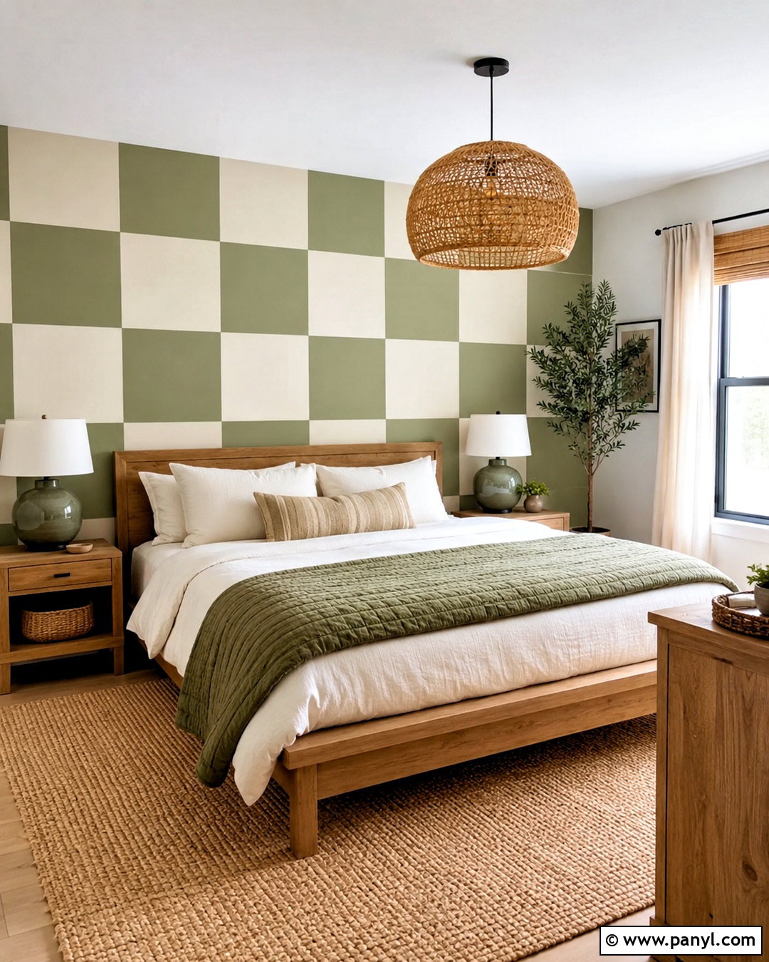 Checkerboard Pattern Wall Painting - 20 pattern wall painting ideas