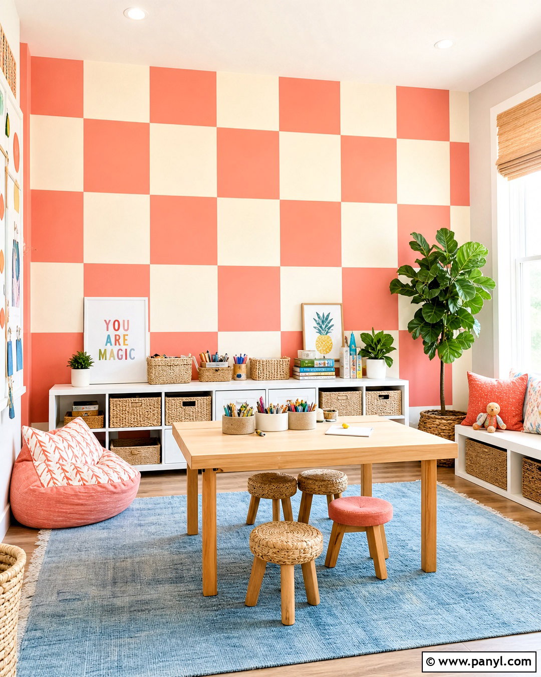 Checkerboard Wall Color Pattern - 20 wall color design pattern ideas